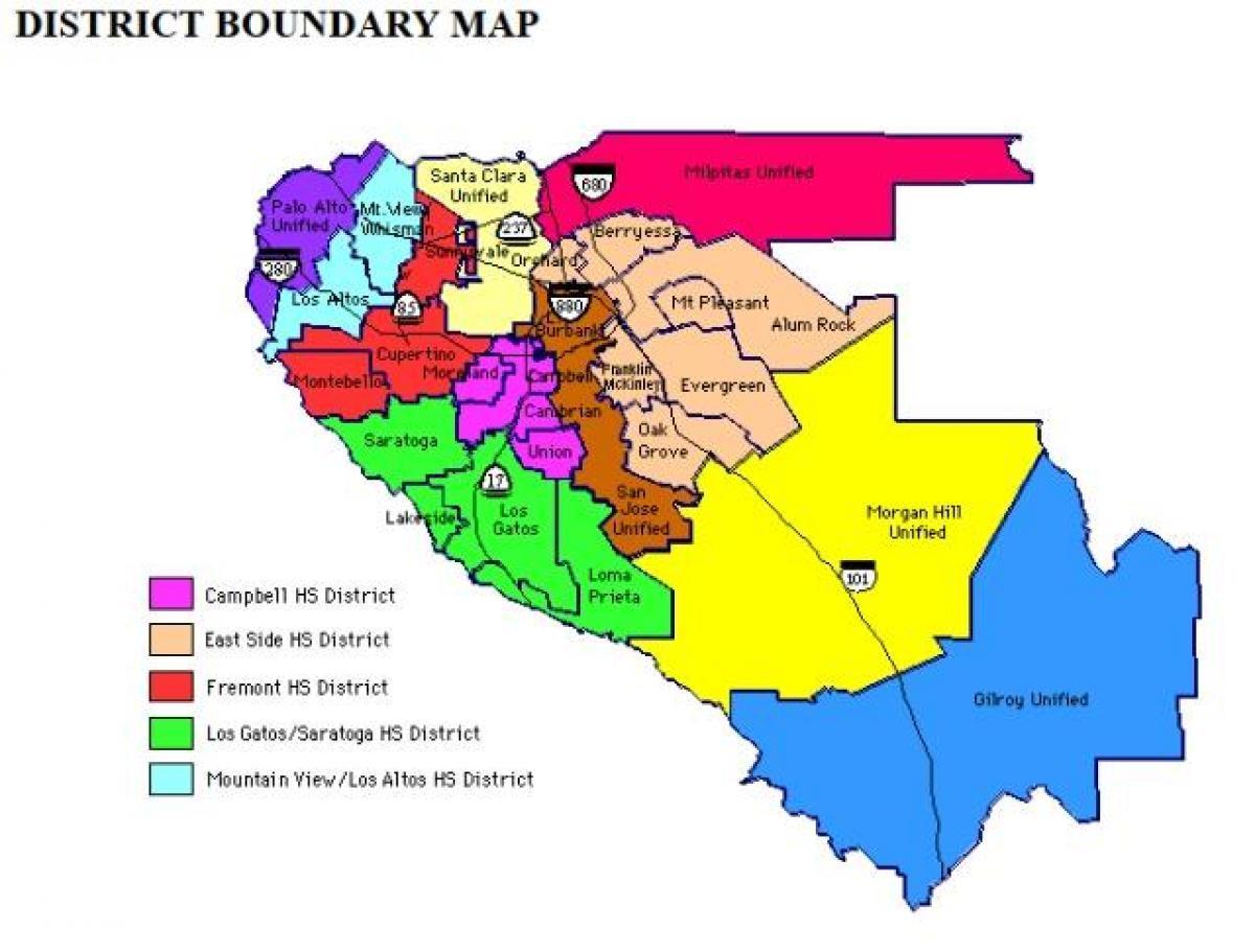 Mappa di evergreen distretto scolastico