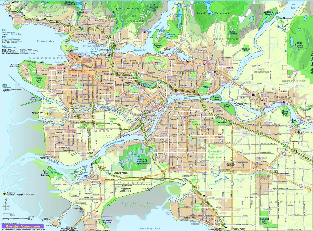 mappa di vancouver