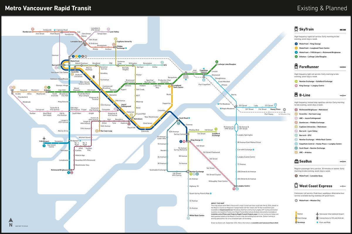 transito skytrain mappa