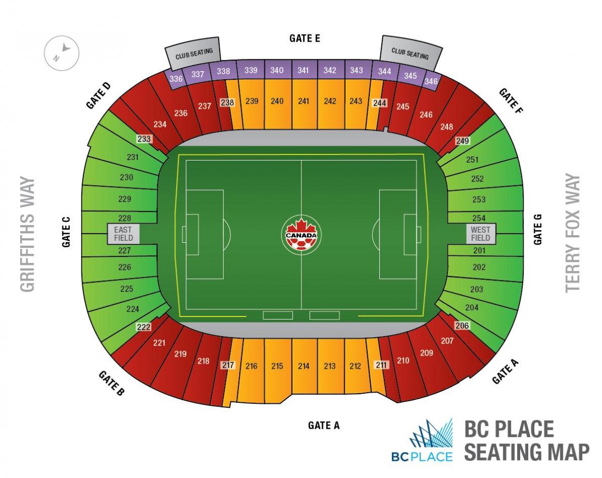 bc place stadium mappa