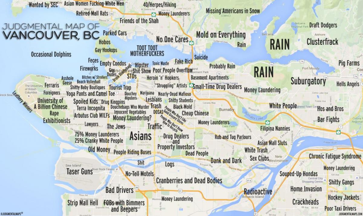 giudicante mappa di vancouver