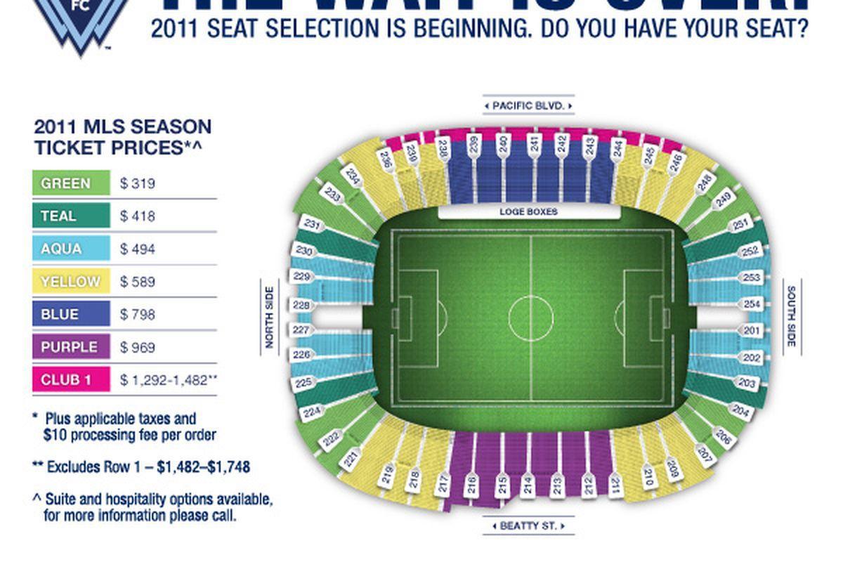 bc place stadium seating mappa