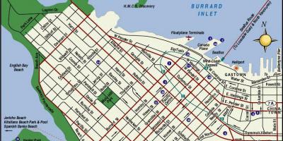 Vancouver bc attrazioni mappa