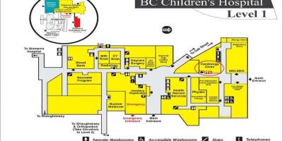 Mappa di bc ospedale dei bambini