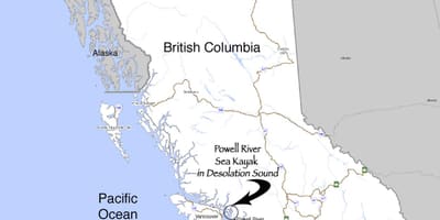 Mappa della british columbia, a