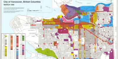 West vancouver zonizzazione mappa