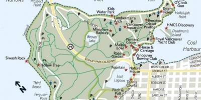 Mappa di commerciante di legno arco stanley park