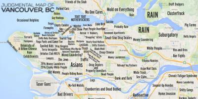 Giudicante mappa di vancouver