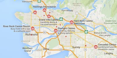 Mappa di vancouver casinò