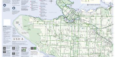 Vancouver bike lane mappa