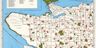 Mappa di comunità di vancouver