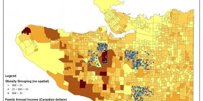 Mappa di vancouver reddito