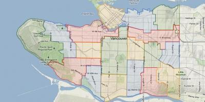 Vancouver school board bacino mappa