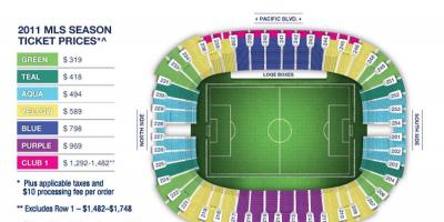 Bc place stadium seating mappa